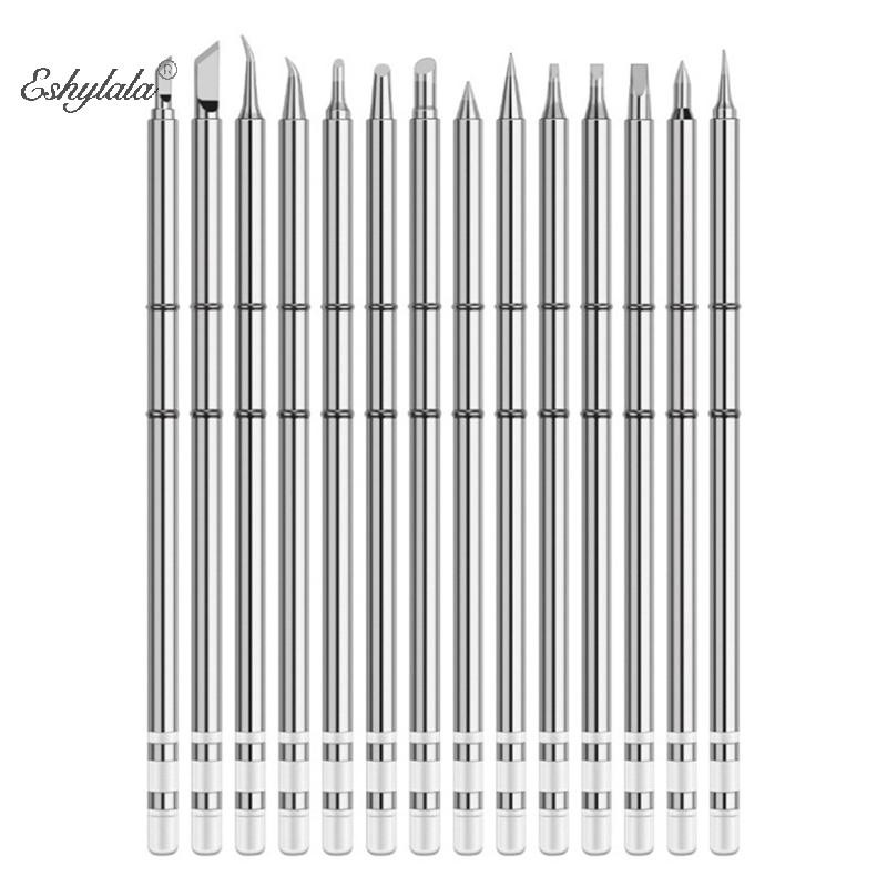 Đầu sắt hàn điện Eshylala T12 cho Hakko fx951 Bộ dụng cụ trạm hàn DIY Eshylala