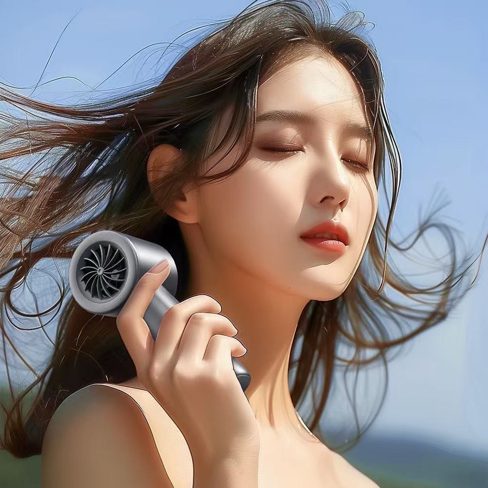 【SALE MẠNH】Quạt Mini Quạt phản lực cầm tay có thể sạc lại Gió mạnh 100Gear Tốc độ gió Màn hình kỹ thuật số Quạt | BigBuy360 - bigbuy360.vn