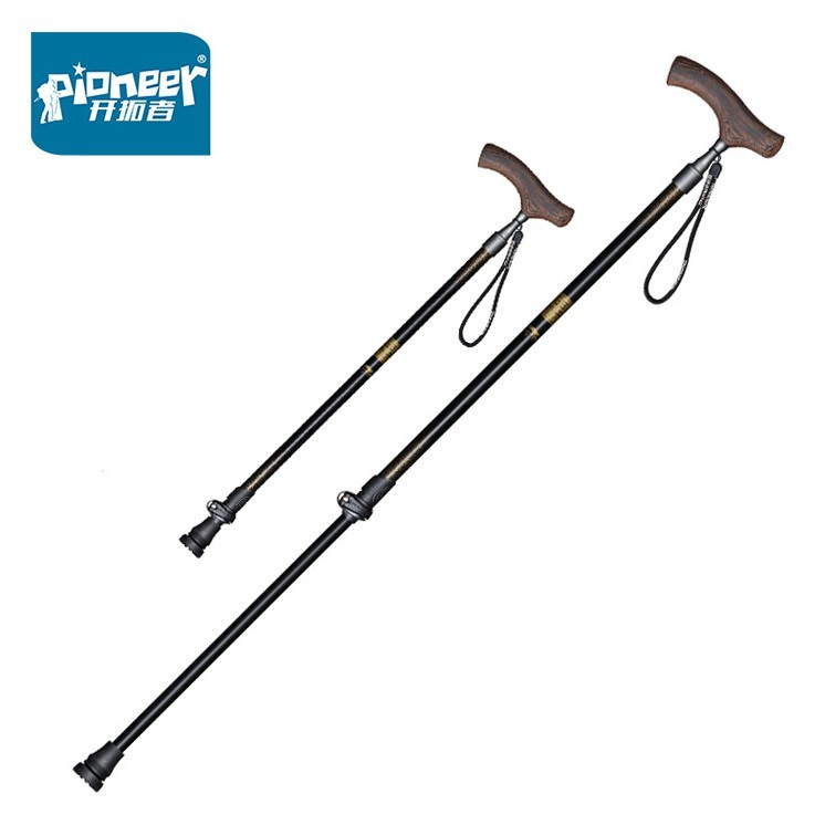 Gậy đi bộ bằng hợp kim nhôm PIONEER có thể thu vào Đi bộ đường dài Gậy leo núi cho người cao tuổi - 