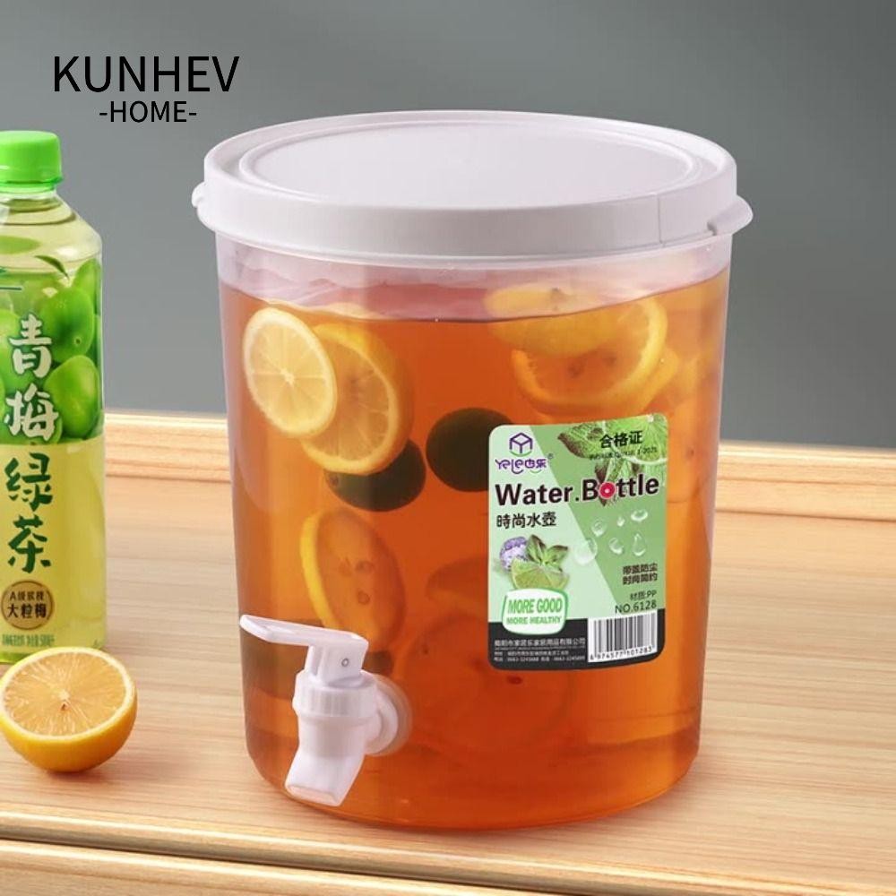Ấm đun nước ép gia đình KUNHEV, Bình đựng nước ép có nắp Tủ lạnh Ấm đun nước lạnh, Quà tặng Vòi nước