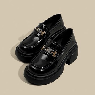 Giày Oxford nữ da cao cấp độn đế