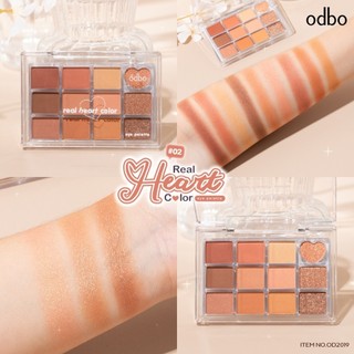 Bảng màu mắt real heart odbo od2019 8g