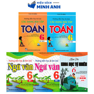 Sách - Combo sách tham khảo Hướng dẫn học Toán - Văn - Khám phá khoa học tự nhiên 6