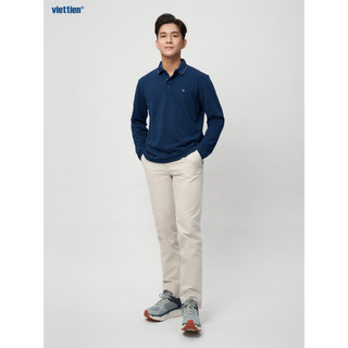 Áo Polo Thun tay dài VIETTIEN SMART CASUAL dáng Regular Fit vải Cotton Poly - 6R3420CFZ/P22C