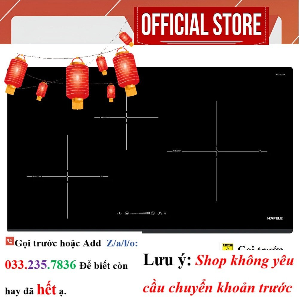 Bếp từ 3 vùng nấu Hafele HC-I773D 536.01.905 <NeW>