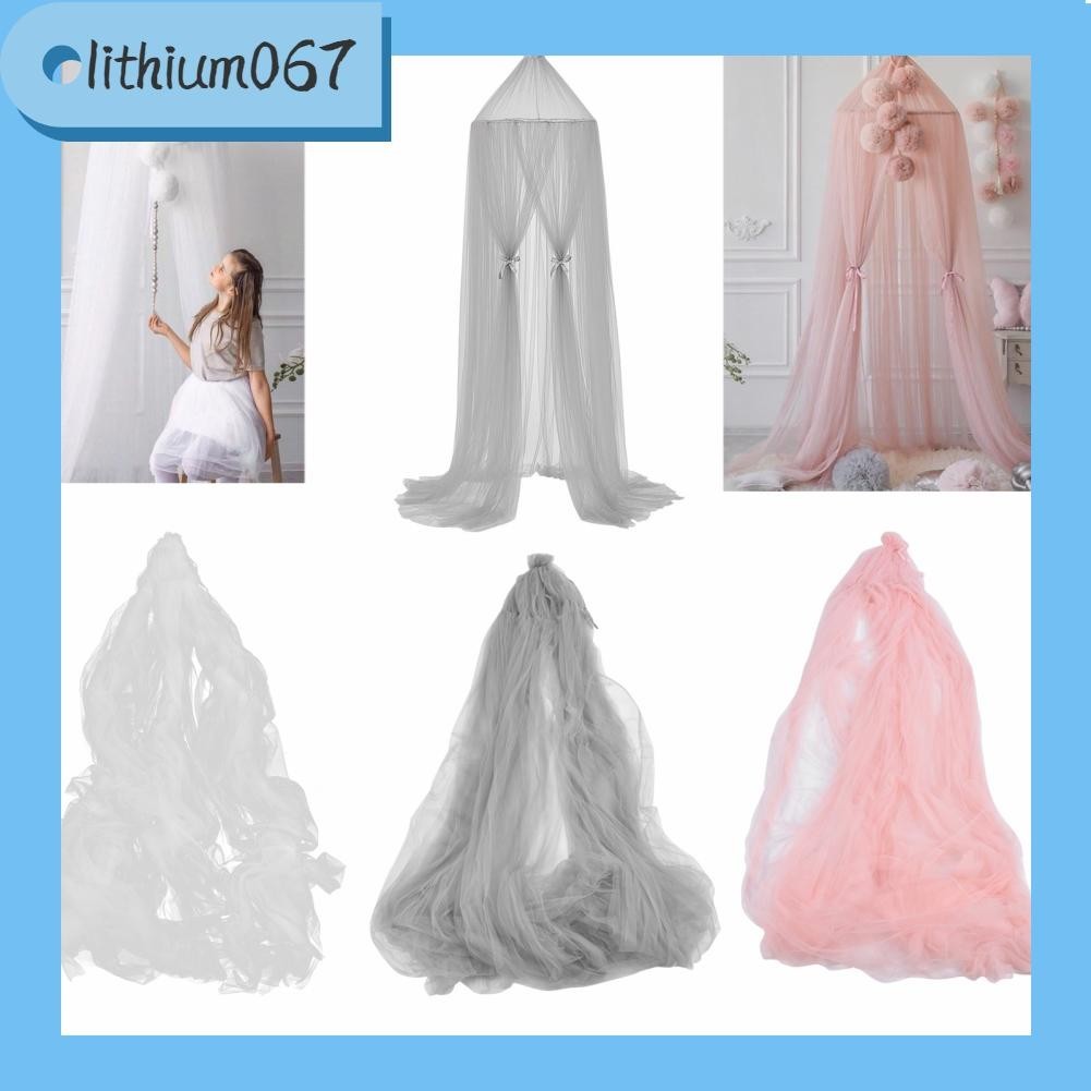 Lithium067 Giường công chúa Canopy Net Chống muỗi Trang trí Mái vòm Mà