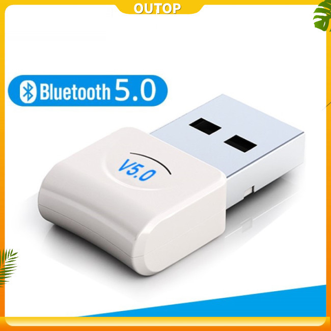 Bộ chuyển đổi Bluetooth OUTOP USB không dây Bluetooth 5.0 Dongle cho PC Máy tính xách tay Âm nhạc Bộ thu Bluetooth