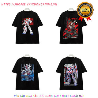 BST Áo thun Gundam. Mẫu hình in sắc nét. Áo thun Unisex in hình nhân vật yêu thích.