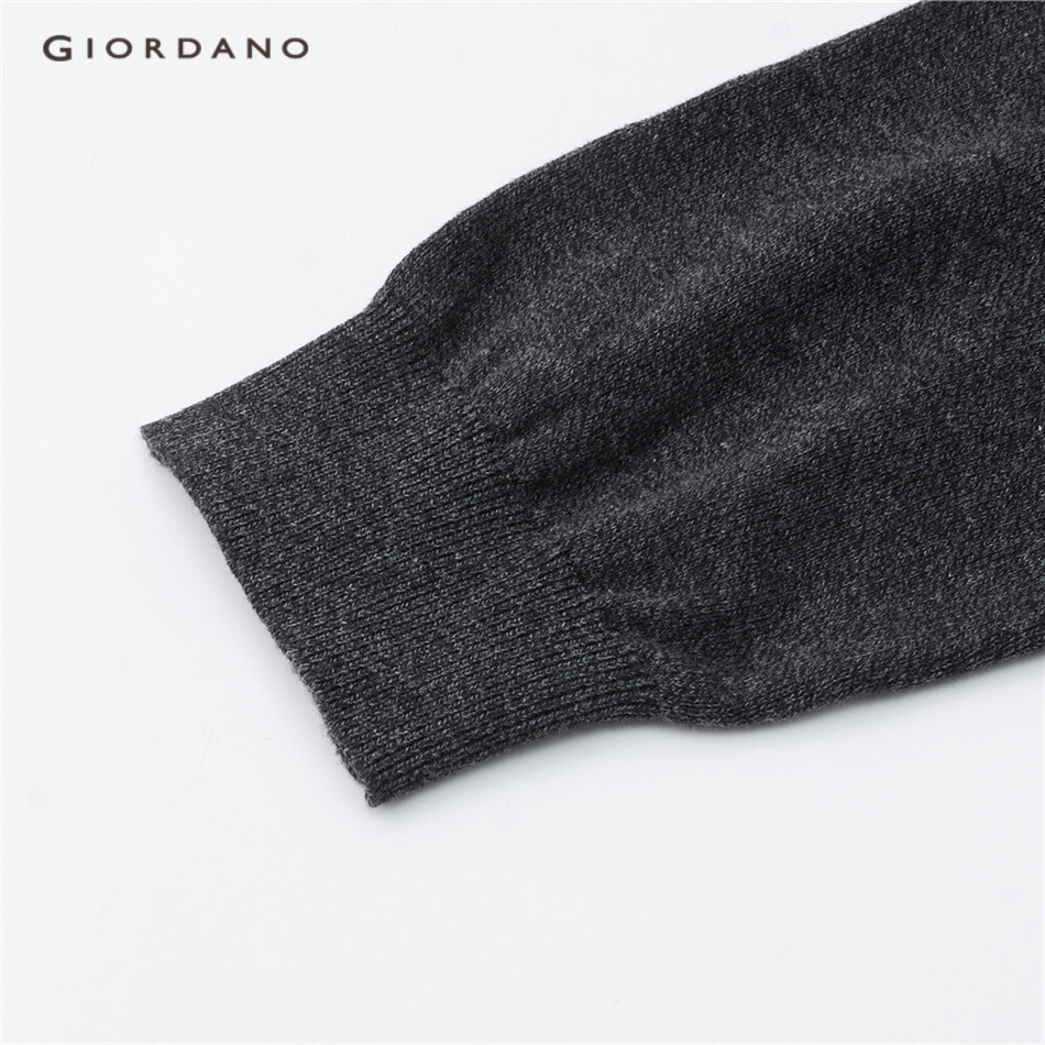 Áo polo GIORDANO 18053902 dệt kim phối màu tương phản