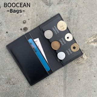 BOOCEAN Túi đựng tiền xu, Ví đựng tiền xu đa vị di động, Túi đựng tiền bằng nhựa màu trơn dành cho nữ