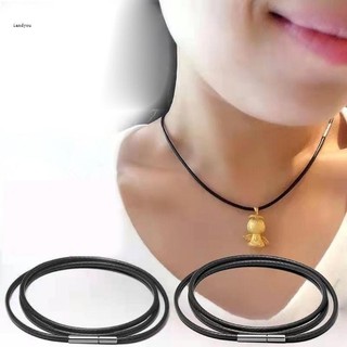 ✿ Dây da bện Vòng cổ Dây sáp có khóa Trang sức Mặt dây chuyền Dây