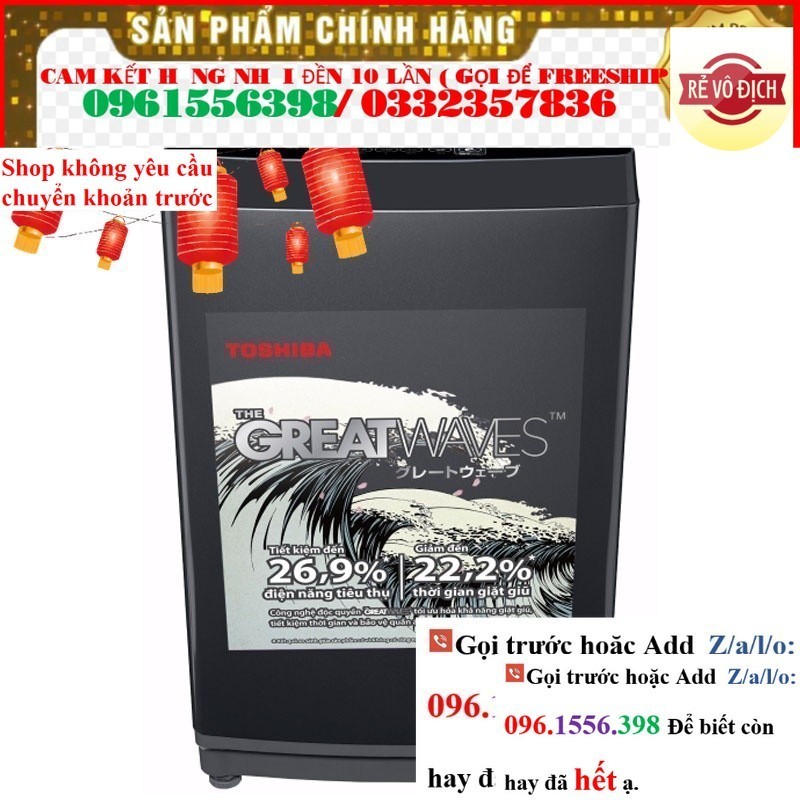 >> CH Máy giặt Toshiba 9Kg AW-M1000FV(MK) <<