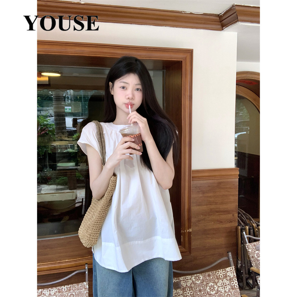 YOUSE Áo Sơ Mi áo sơ mi nữ áo kiểu hàn quốc Phong cách Fashion chic Thoải mái WCS24300QS 9Z240302 | BigBuy360 - bigbuy360.vn