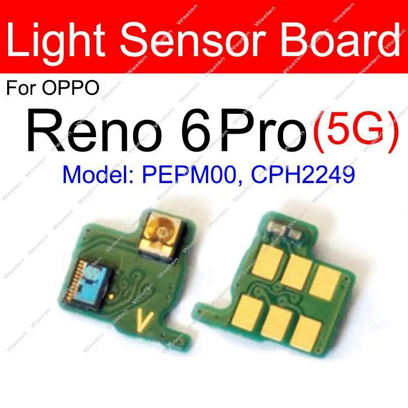 Đèn tiệm cận Bảng nhỏ cho OPPO Reno 5 6 Pro + Plus 5G Phụ tùng bảng cảm biến ánh sáng xung quanh tiệm cận