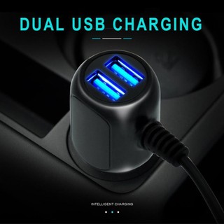 【Instock】Dash Cam Car Charger 12v - 24v 3.5A 3.5m Fire Resistant ABS Multi-function