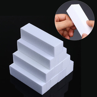 1 cái đánh bóng chà nhám tập tin khối làm móng tay chăm sóc móng tay nghệ thuật đệm ba lan trắng móng tay tập tin móng tay nghệ thuật đầu làm móng tay móng chân