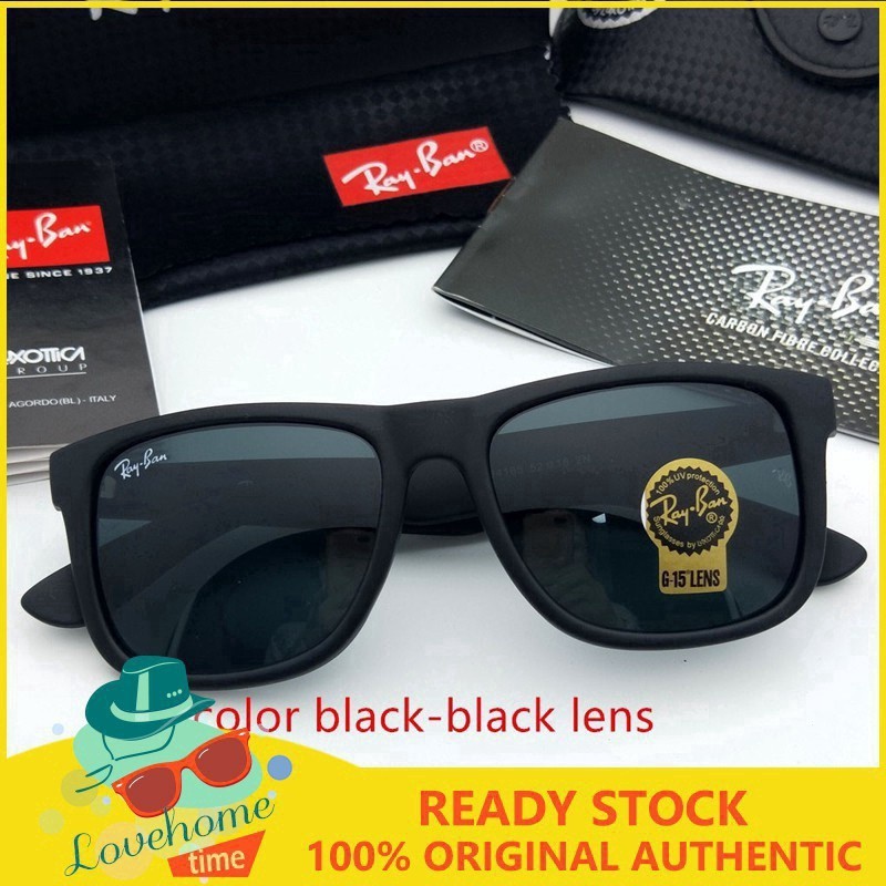 Rayban rb4165 Kính Retro Justin Rayban (Justin Rayban) Nhân Quả Mặt Trời Pha Lê