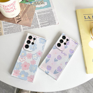 Ốp Lưng Cho Samsung S24 S25 FE S26 A37 A07 A17 A57 S23 S21 FE S22 Plus S24 Ultra A06 A16 A26 A36 A56 A14 A34 A54 A05 A05s A15 A25 A35 A55 5G Ốp lưng Hoa Silicon Mềm