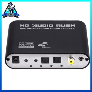 Digital 5.1 Audio Decoder Dts/Ac-3 Optical To 5.1-Channel RCA Analog