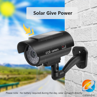 [Cod] Camera giả năng lượng mặt trời An ninh Camera mô phỏng chống nước Camera giám sát đèn Led