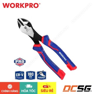 Kìm cắt chéo công nghiệp bằng thép cr-v 7"-180mm cao cấp workpro wp231023 | dcsg