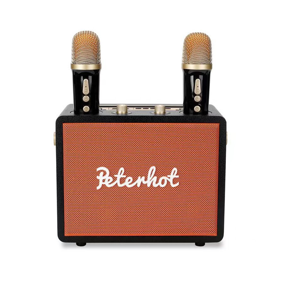 Loa Karaoke Bluetooth Peterhot A107W phiên bản mới độc đáo 2023 không dây âm thanh đỉnh tặng kèm 2 m