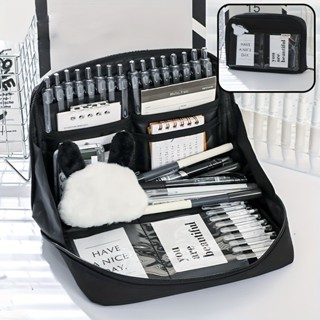 Túi đựng bút mở lớn 12 lớp gấu trúc dung lượng lớn túi đựng bút trong suốt lưu trữ hộp văn phòng phẩm