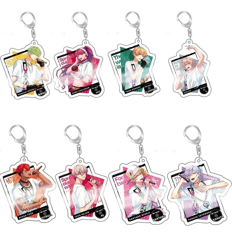 Móc khóa Anime Paradox-Live Yatonokami Kanata Nayuta Yeon Hajun Phụ kiện trang trí túi xách Balo