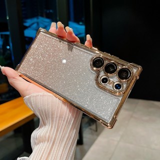 Ốp Lưng Cho Samsung Galaxy A55 A15 A35 A25 A34 A53 A54 5G Mạ Sang Trọng Lấp Lánh Túi Khí Chống Sốc Vỏ Điện Thoại