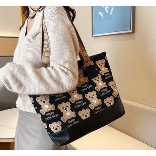 (Bán buôn-chuyên sỉ) Túi Xách Canvas HÌNH GẤU