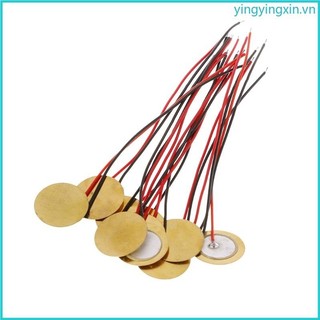 Yin 10 chiếc piezo piezo piezo piezo gốm wafer tấm dia 15 mm cho loa buzzer