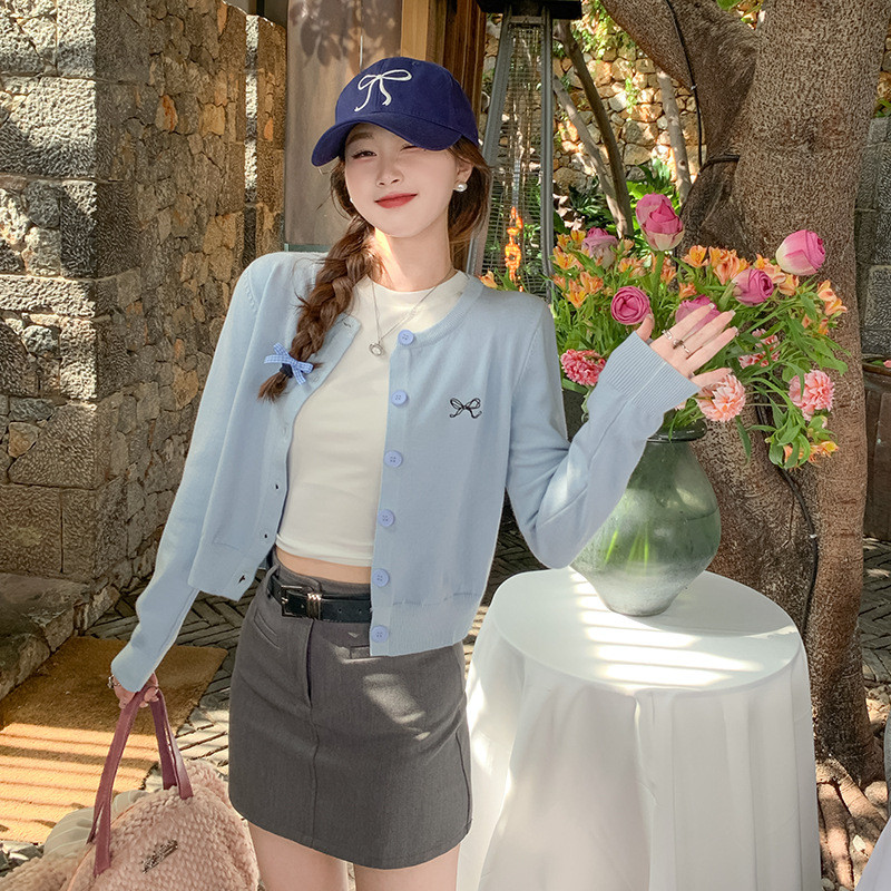 YAYUAN Áo khoác len nữ tay dài