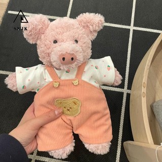 Quần áo búp bê SKJK 30cm, Áo thun và bộ đồ treo hình gấu Lina hoạt hình, Bộ đồ Cos Thay quần áo Bộ đồ búp bê nhồi bông thủ công Trang phục búp bê gấu nhồi bông Quà tặng sinh nhật