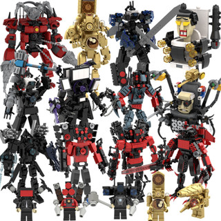  Khối đồ chơi lắp ráp GOROCK người loa camera titan toilet MOC Skibidi  Titan TVman 