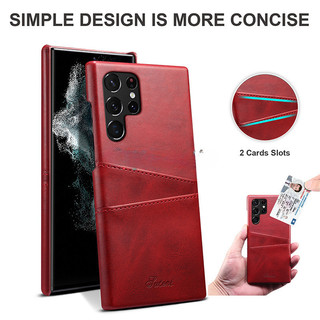 Ốp điện thoại da có ngăn đựng thẻ chống sốc cho samsung galaxy s24ultra s23ultra s22 s23 ultra s22 + s23 + s24 note 20 ultra s24 +