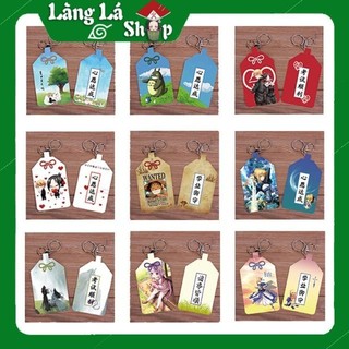 Túi bùa may mắn Omamori kèm dây móc khóa in hình Anime Manga (One Piece, SAO, Totoro, Conan, Tokyo Ghoul, Fate, Kaguya)