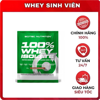 Gói dùng thử 25g Whey Protein Scitec Nutrition Sample Whey Isolate tại Whey Sinh Viên Hải Phòng