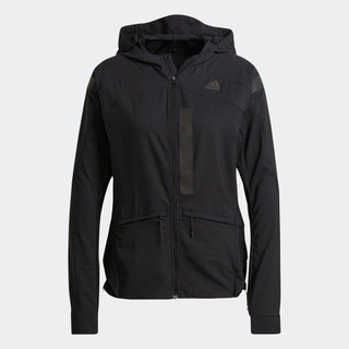 adidas Chạy Áo khoác trong mờ Marathon Nữ Đen GN2726