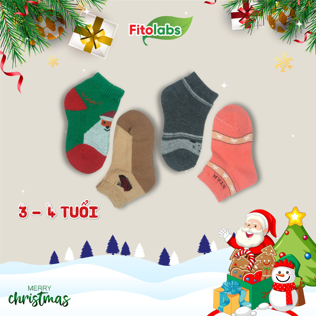 Tất Cotton Thoáng Khí Hoạ Tiết Màu Sắc Dễ Thương Cho Bé Từ 0 - 8 Tuổi