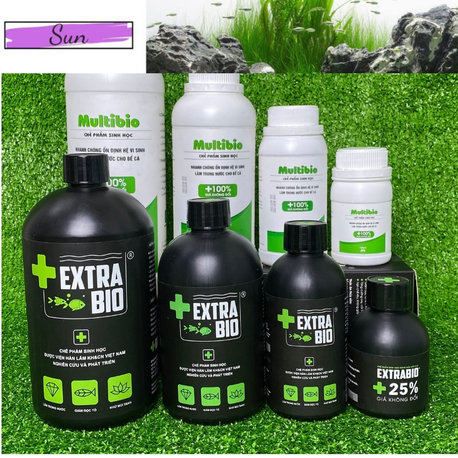 Vi Sinh Extrabio - Men Vi Sinh Làm Trong Nước Hồ Cá - Chế Phẩm Sinh Học Cao Cấp Cho Cá Cảnh- SHIWA