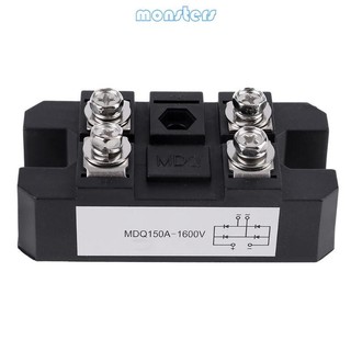 Mon mdq 150a-1600v bộ chỉnh lưu cầu diode một pha màu đen công suất 150a amp