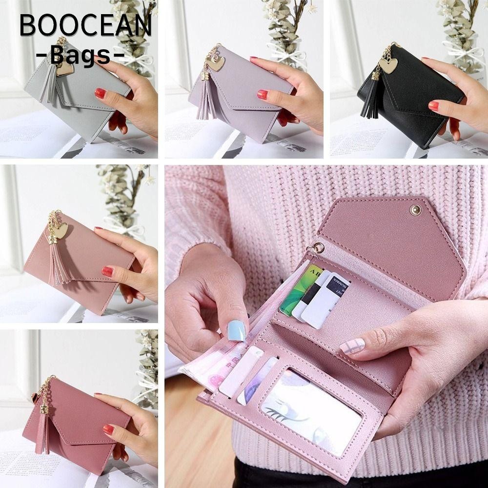 BOOCEAN Ví nữ Ví đựng tiền xu thời trang Ví nữ Ví da PU