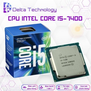 Cpu intel core i5-7400 - tốc độ upto 3.5ghz, 4 nhân 4 luồng, 6mb cache, 65w - socket lga 1151, tặng keo tản nhiệt