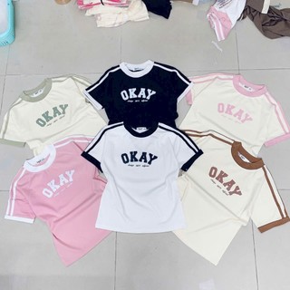 Áo Baby Tee Okey Chất Borip Quảng Châu 4 Chiều - Thiên An Shop