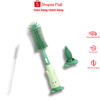 Cọ rửa bình sữa silicon 3 trong 1 kawaii baby shop , cọ bình sữa silicon cao cấp cho bé