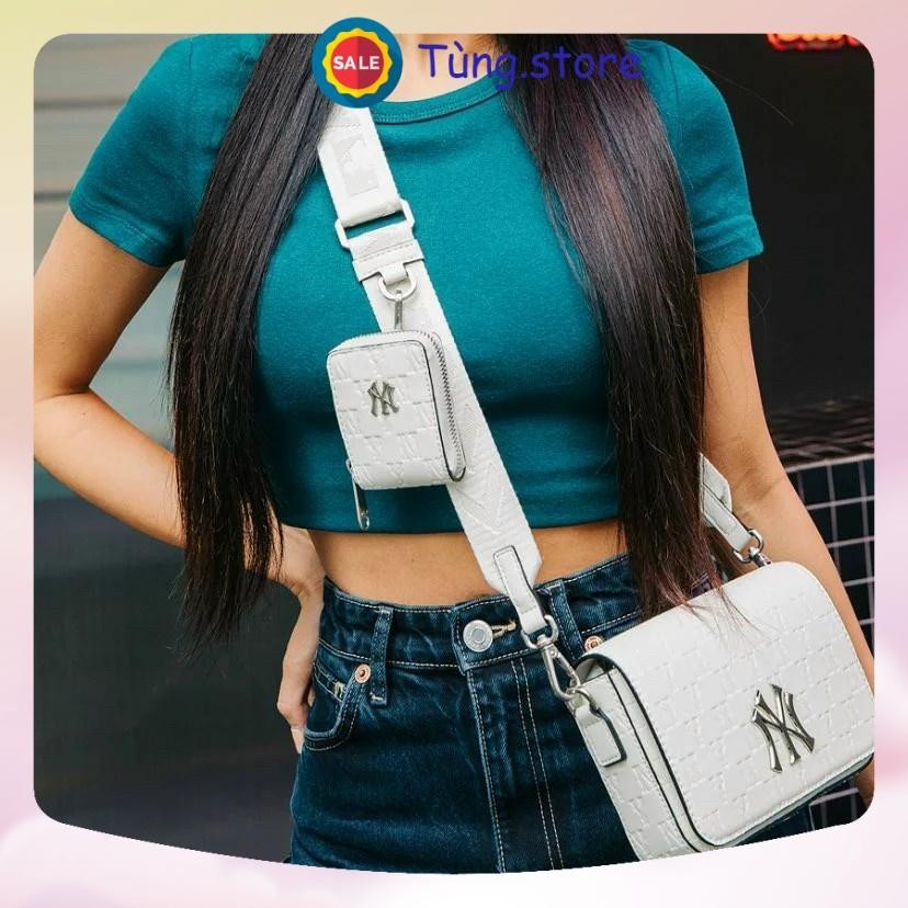 Túi Đeo chéo MLB da NY kèm túi mini đủ màu hàng xuất dư sang chảnh-tungshop | BigBuy360 - bigbuy360.vn