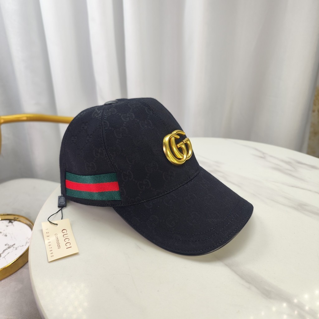 Gucci Big Hardware Phiên bản cao Mũ bóng chày đơn nguyên bản