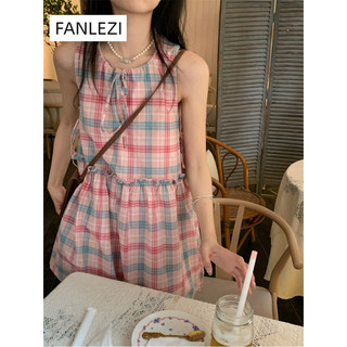 FANLEZI váy Đầm váy nữ body đầm thời trang Minimalist Hàn Phong INS WLQ24308TE 11Z240312