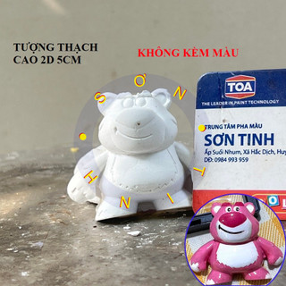 Tượng thạch cao GẤU DÂU 2D tô tượng bọt biển người tuyết sao biển thiên thần tô