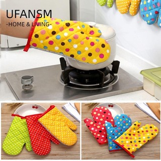 UFANSM tay cotton dày dặn chống nóng cách nhiệt tiện dụng cho nhà bếp